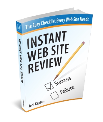 instant web site review book image
