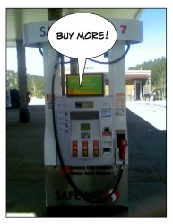 supermarket gas pump